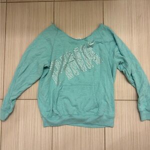 Pink Victoria's Secret Teal Pullover Sweatshirt